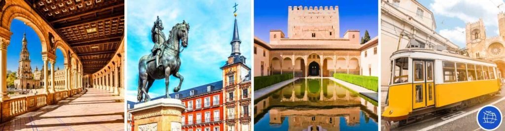 Viaje al sur de España, Sevilla, Granada, Toledo y Madrid desde Lisboa.