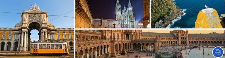 Pauetes al norte de España, Portugal, Sevilla y Alhambra desde Barcelona con guía en español.