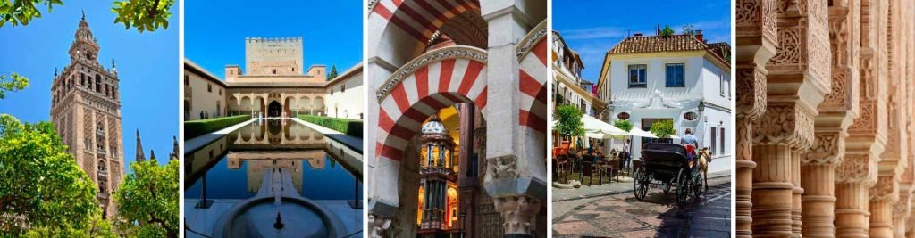 Viaje al sur de España saliendo desde Málaga y la costa del Sol. Visita de Sevilla, Cordoba, Granada y La Alhambra