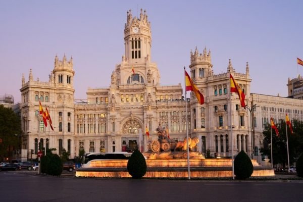 Travel to Spain. Visit Cibeles Square in Madrid with a guide